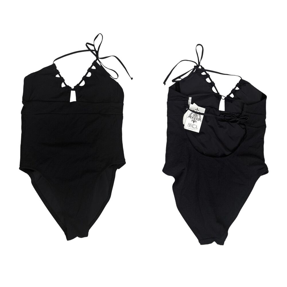 Becca NWT Pucker Up Cutout Ribbed‎ One Piece L - Picture 7 of 7
